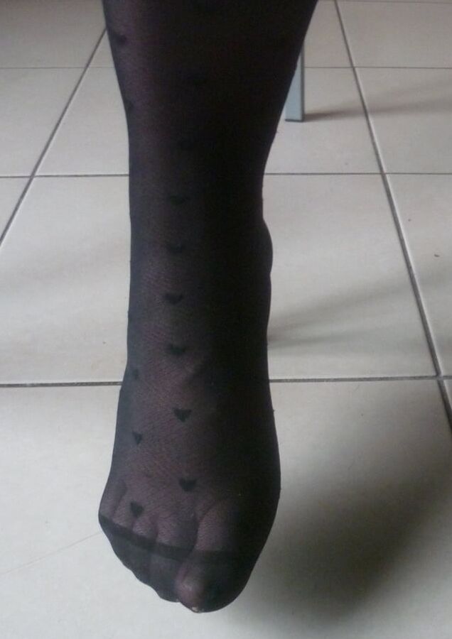 collants a coeurs pour footjob