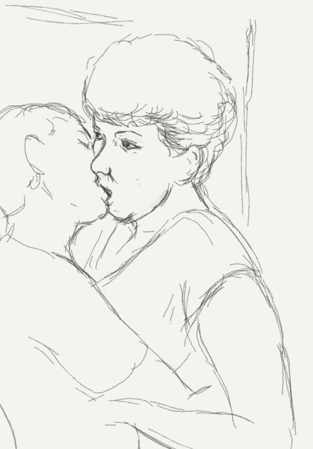 Moms and Sons erotic drawings