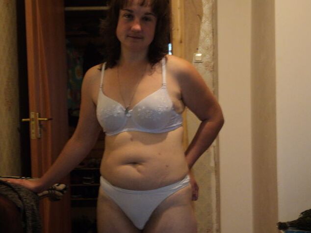 White Bras on Mature women