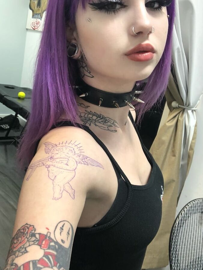 Val Steel Hot Goth Skinny Pornstar Slut