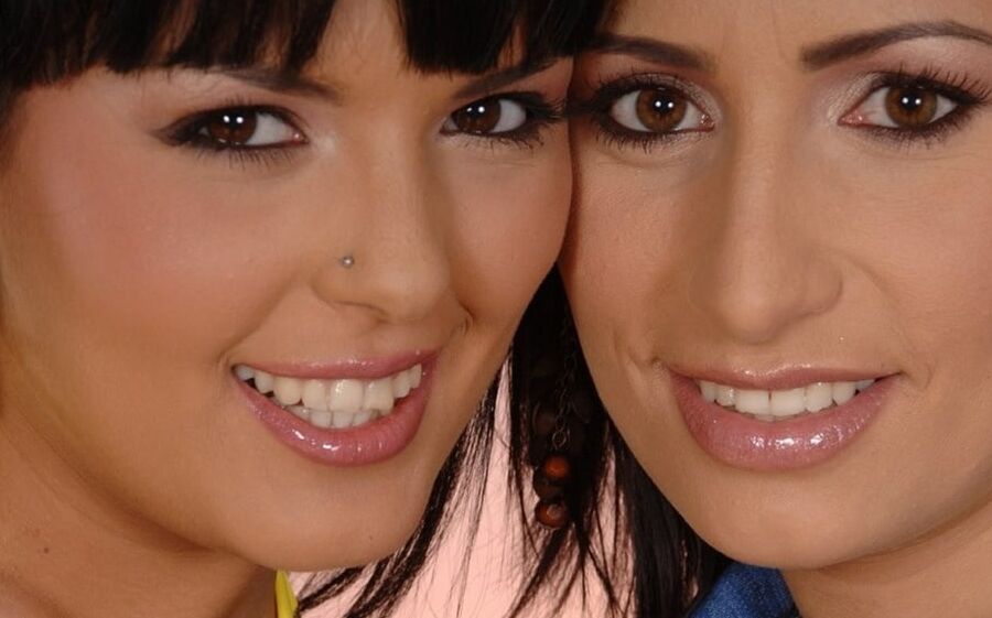 Two Romanian chicks Jane &amp; Jasmine seduce each other
