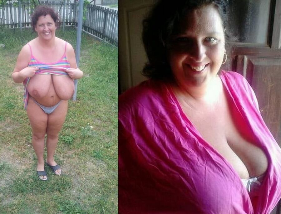 Dressed &amp; undressed big boobs Eva from Szigetszentmarton