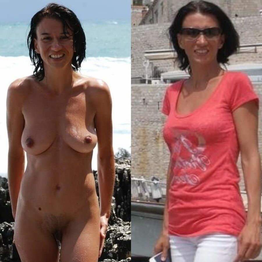 Dressed - Undressed Nice Dark Tits