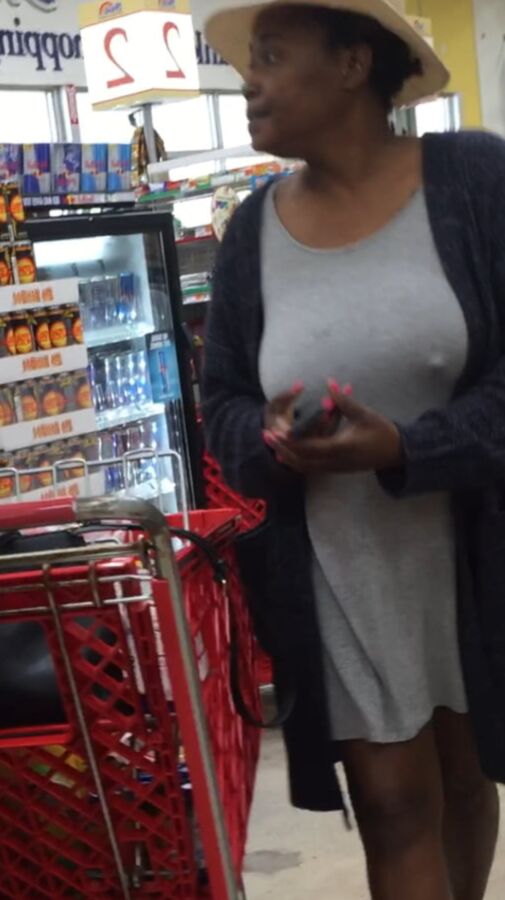 Hard nipple milf