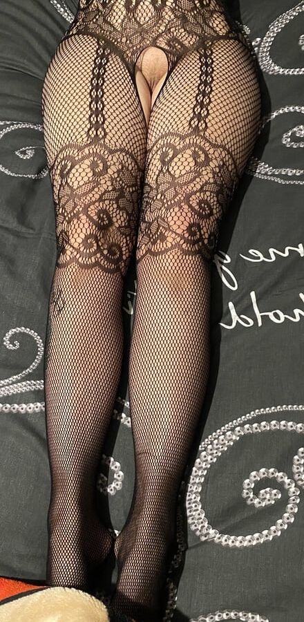 Milf in sexy body stocking
