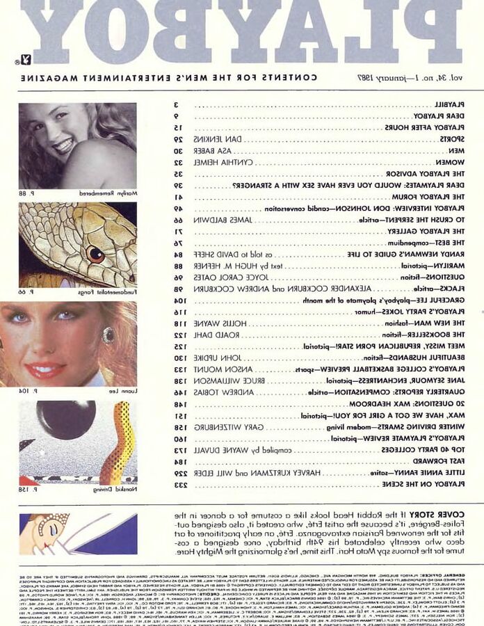 Playboy Magazine (January ) - Nude Pics Only