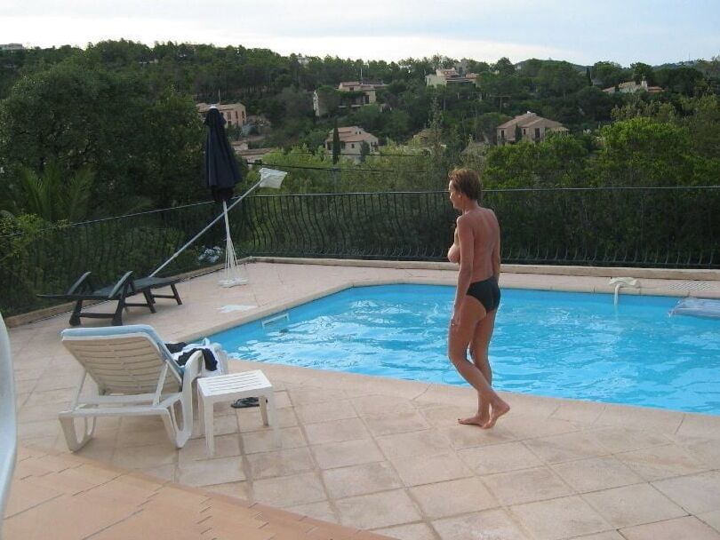 Milf with Huge Boobs Naked on Holiday