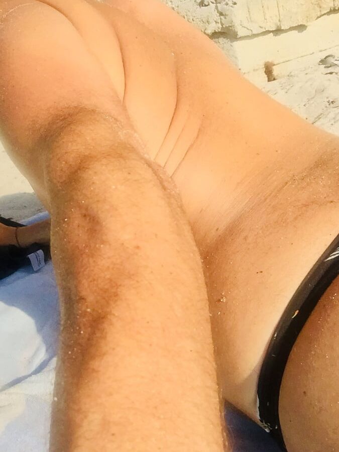 Thong Crossover at the Beach