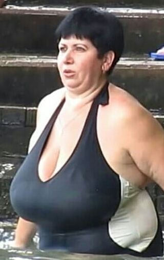 Mature ladies at the beach