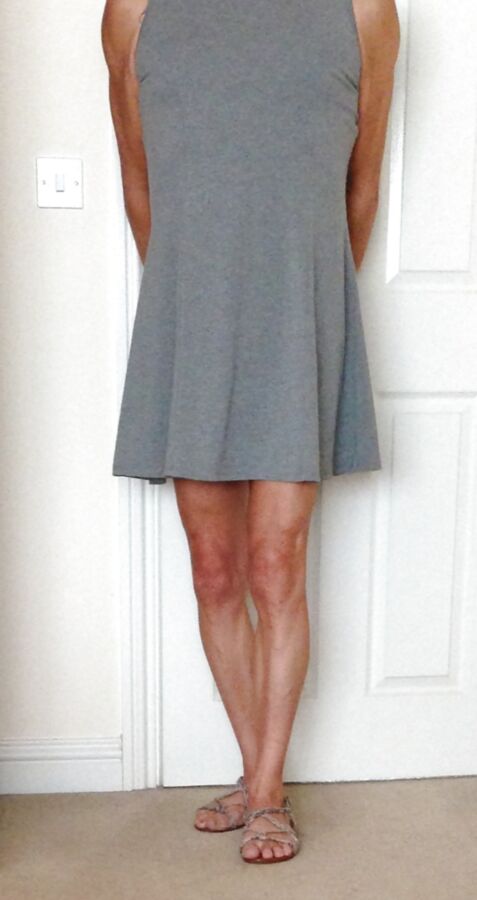 New vintage dress and vintage sheer denier tights