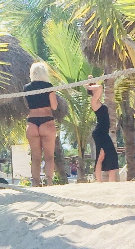 Thong Crossover at the Beach