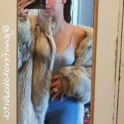 woman in fur coat