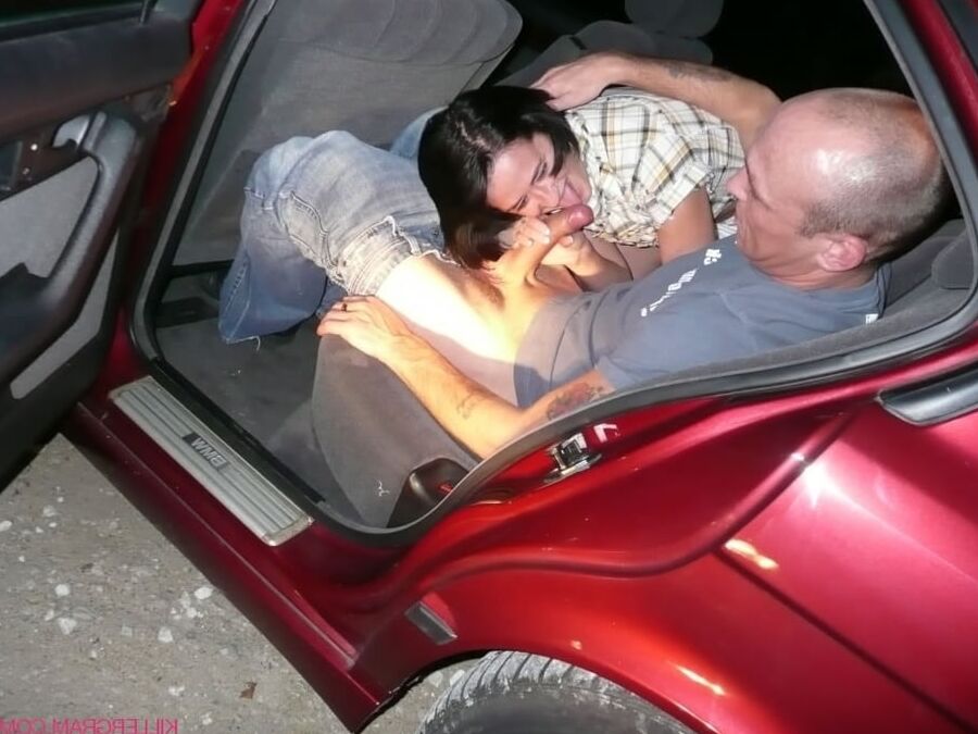 Whore wives giving BJ&;s to strangers in cars