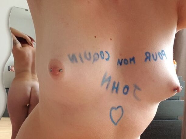 Boobs with my name