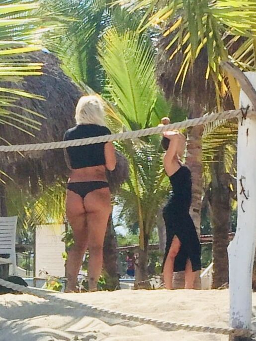 Thong Crossover at the Beach