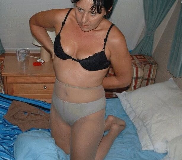 sexy matures in grey pantyhose