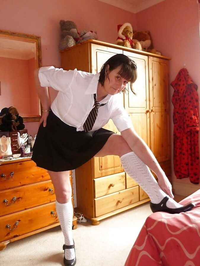 + in school uniform