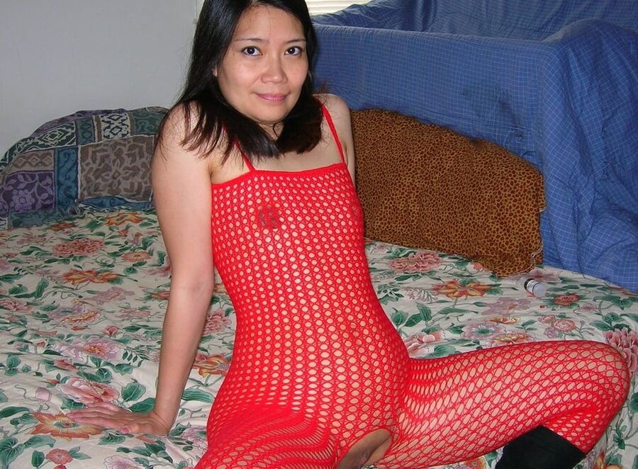 Asian in red