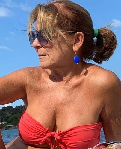Mature ladies at the beach