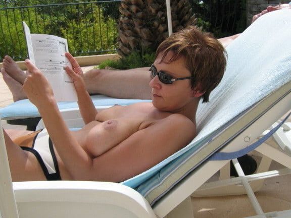 Milf with Huge Boobs Naked on Holiday