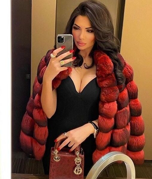 woman in fur coat