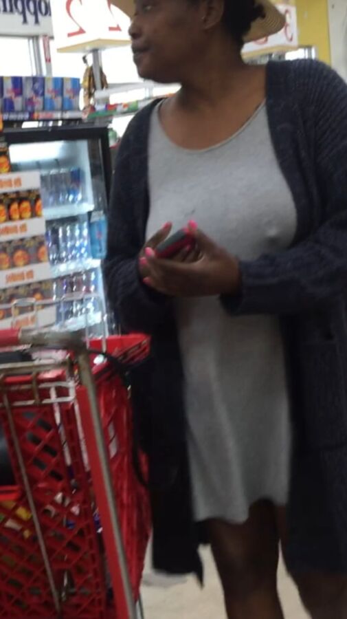 Hard nipple milf
