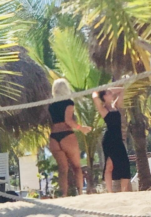 Thong Crossover at the Beach