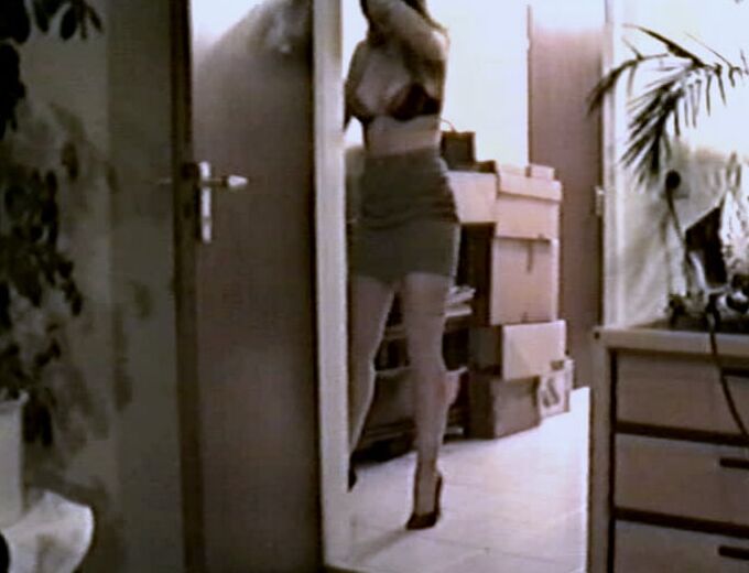 SAG - Slutty Whore&;s Olive Mini, Red Bra &amp; Heels