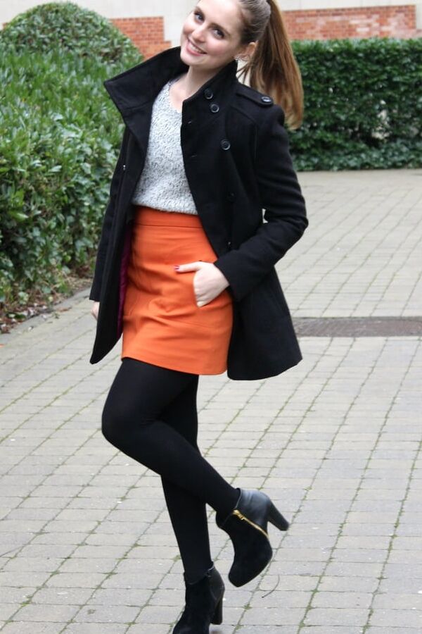 Cute Blonde American GF in Tights