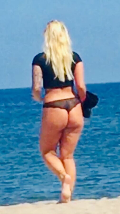 Thong Crossover at the Beach