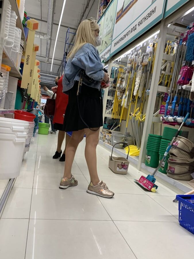 Upskirt old milf mature