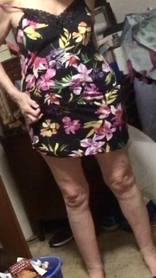 my wife Rose getting ready for bed mature wife nightgouwn