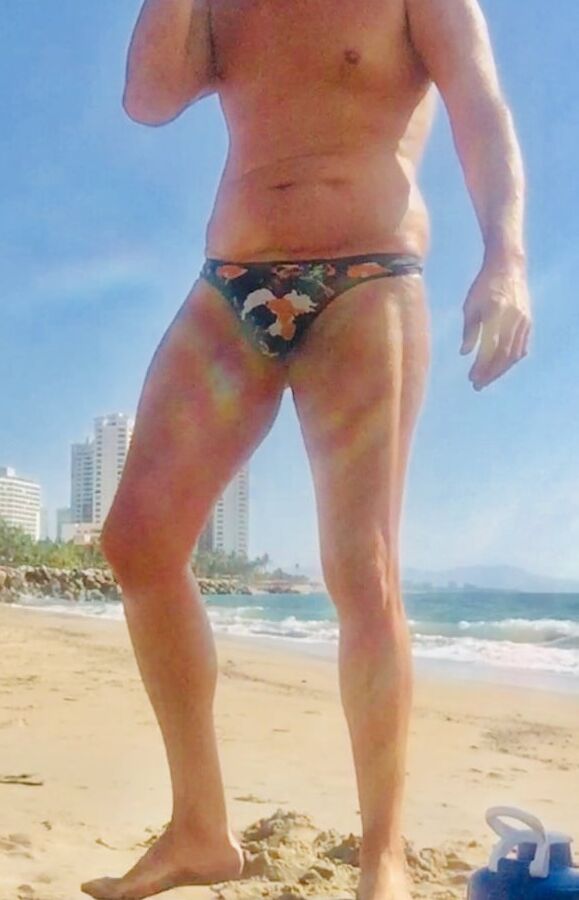 Thong Crossover at the Beach