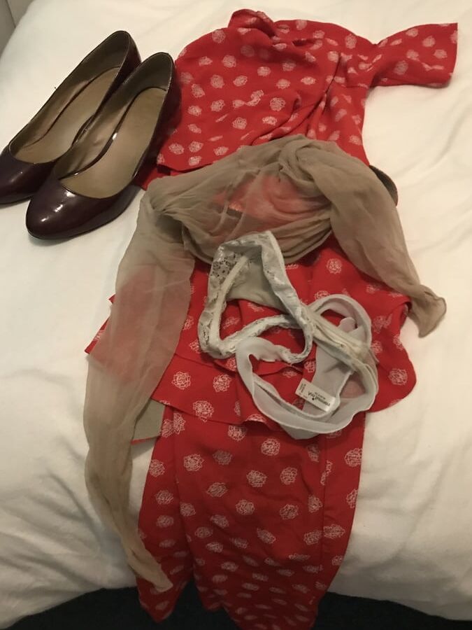 New vintage dress and vintage sheer denier tights