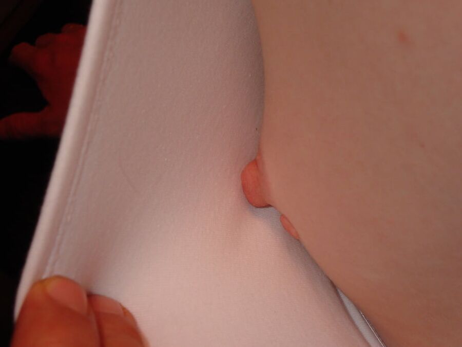 My Wife&;s lovely hard nipples and tiny tits