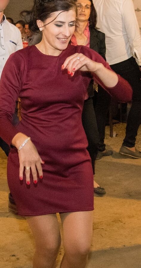 Romanian Wife and Mum in Tan Opaque Tights