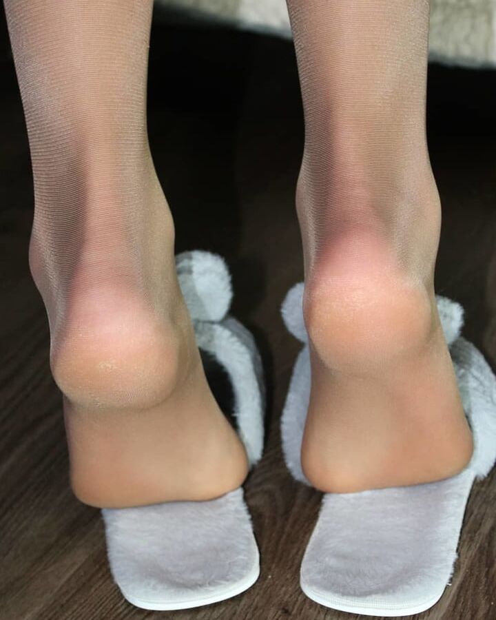Assortment of stockings pantyhose babes heels and feet