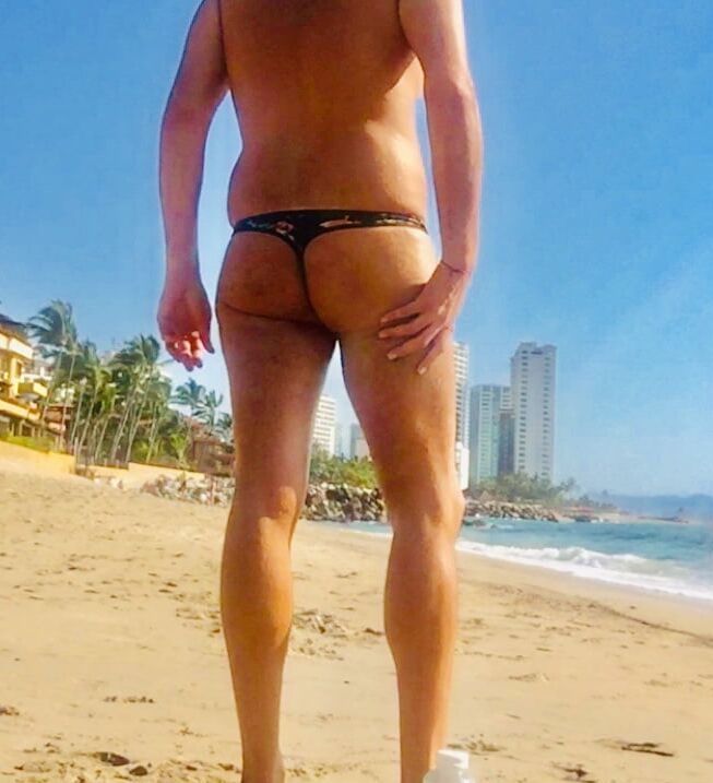 Thong Crossover at the Beach