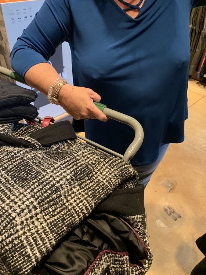 Granny Braless Shopping