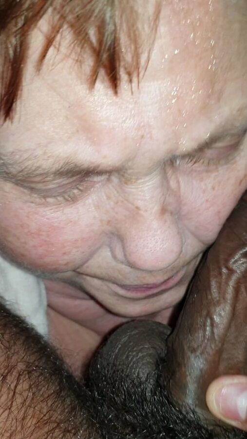 Old whore sucking dick dipped in piss