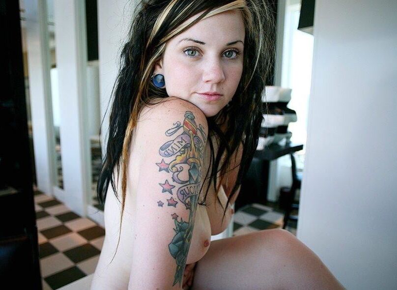 Busty Slut with Tats