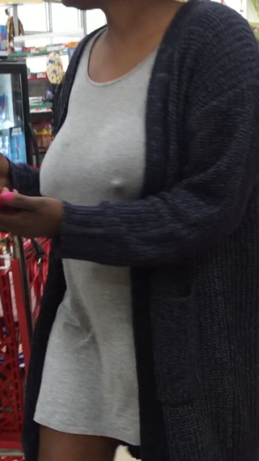 Hard nipple milf