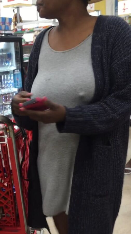 Hard nipple milf