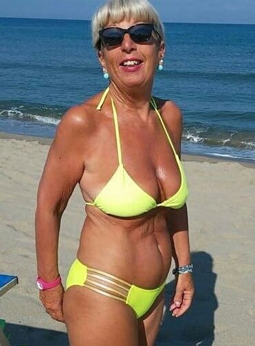 Mature ladies at the beach