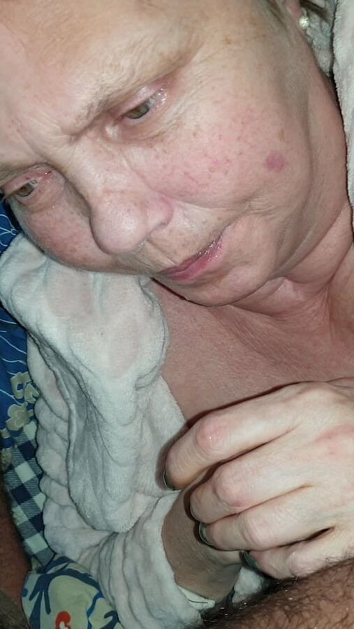 Old whore sucking dick dipped in piss