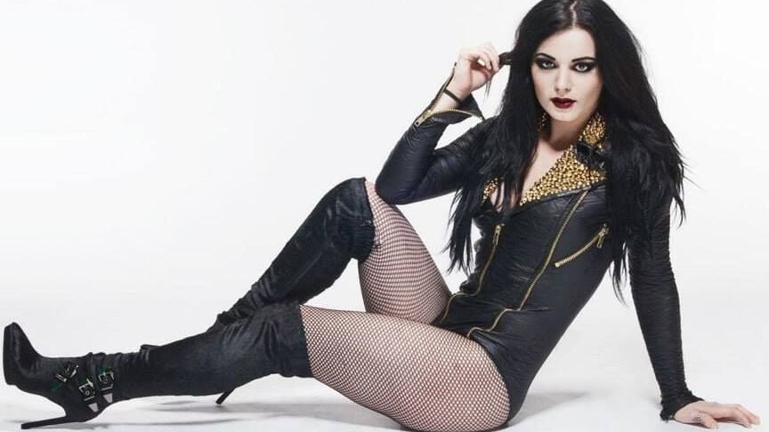 Female Celebrity Boots &amp; Leather - Saraya Bevis (aka Paige)
