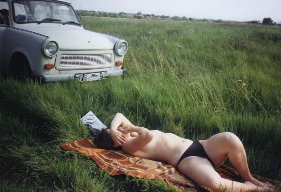 East German car classic: Trabant nude girlfriend, M