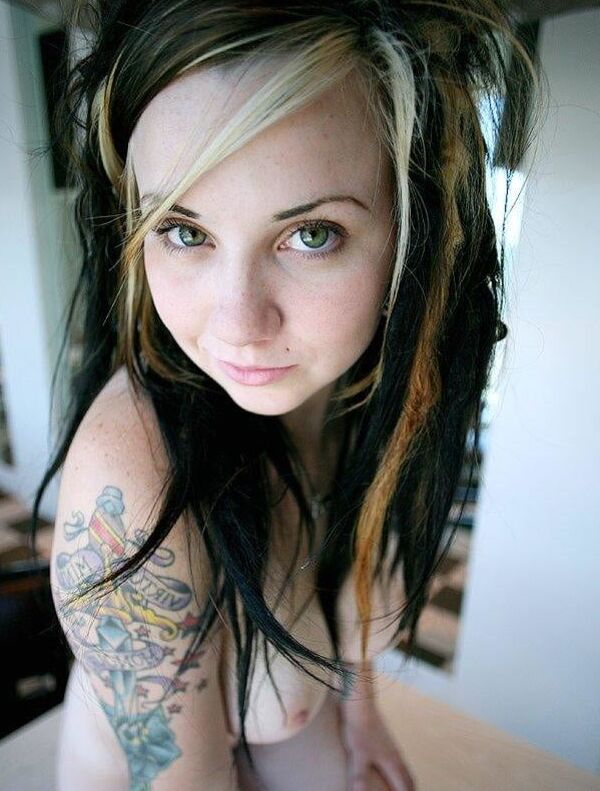 Busty Slut with Tats