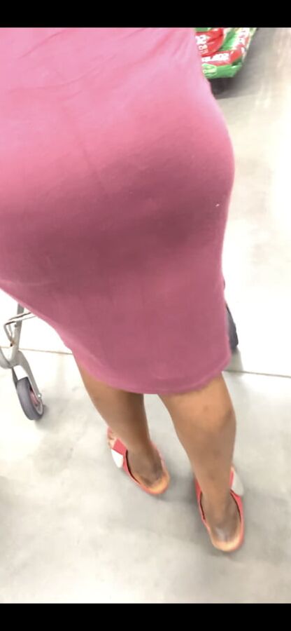 Slim Phat Ebony in Skin Tight Dress VTL (THONG!!)