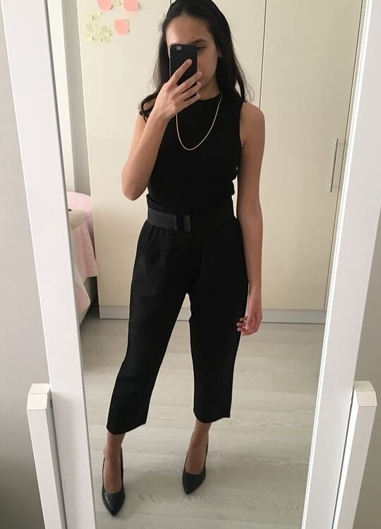 Turkish girl selling her clothes